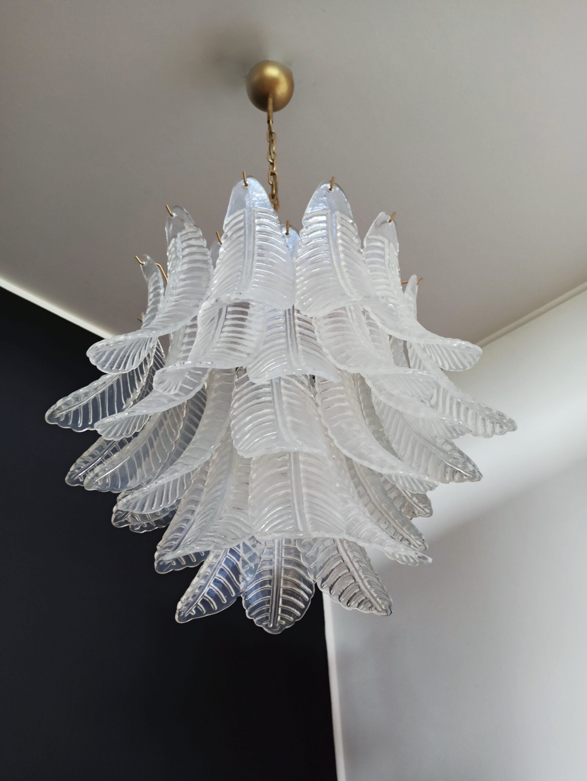 Murano Lysekrone | 36 Klare Iris Felciglass