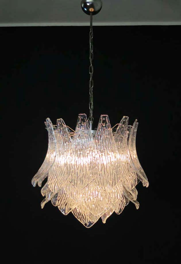Murano Lysekrone – 38 Klare Crostoliglass – detalj 3 – Murano Classics