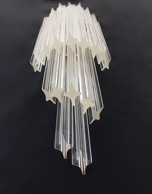 Murano Vegglampe | 16 Klare Prismeglass | 2 stk