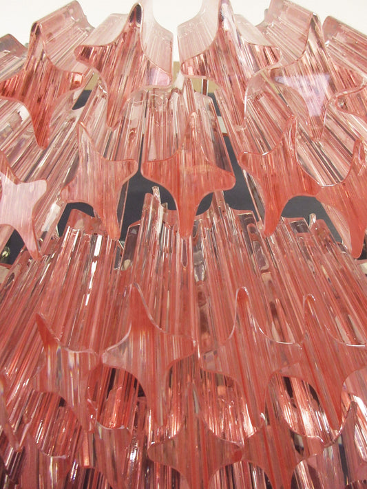 Murano Vegglampe | 63 Rosa Prismeglass | 2 stk