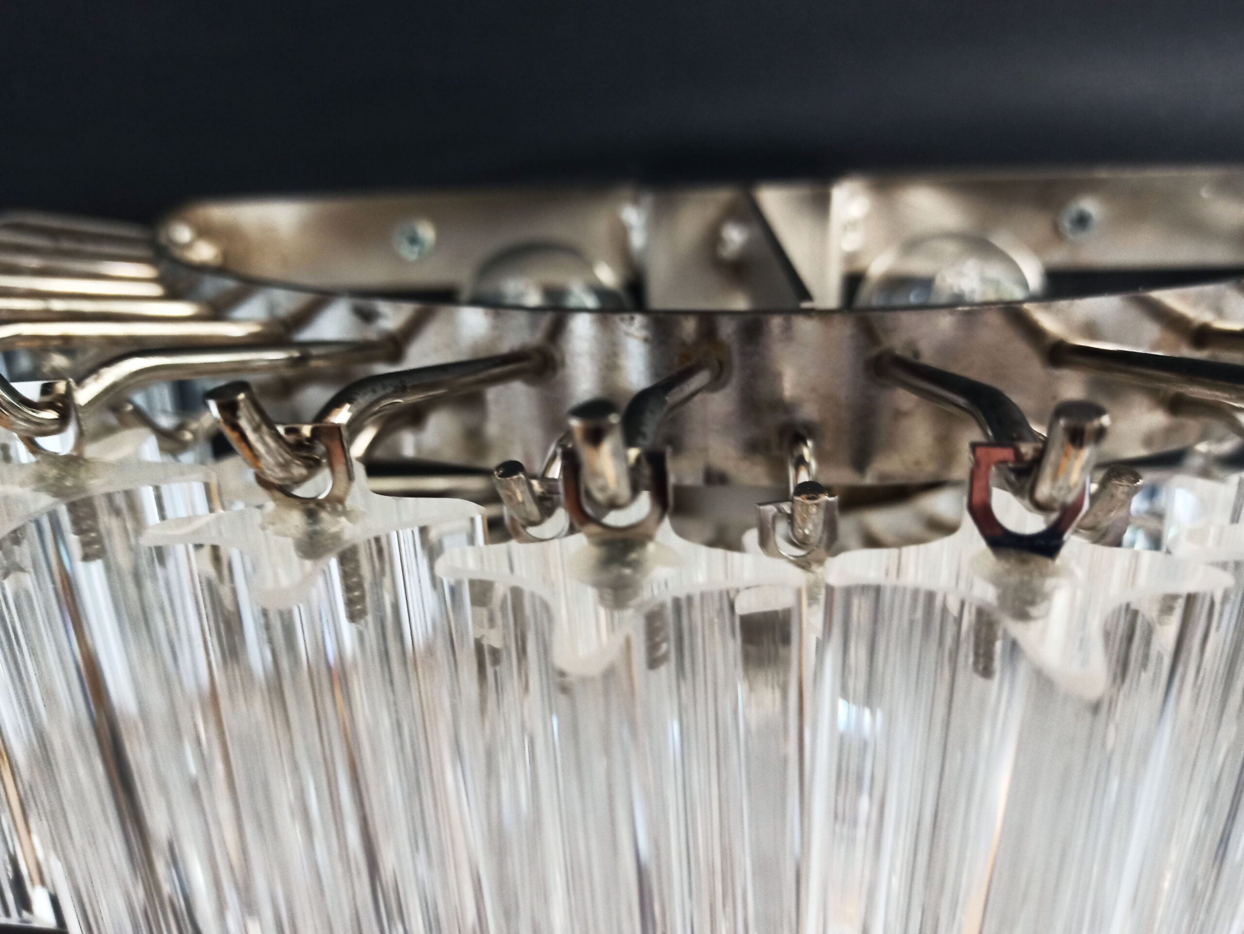 Murano Vegglampe | 63 Klare Prismeglass | 2 stk