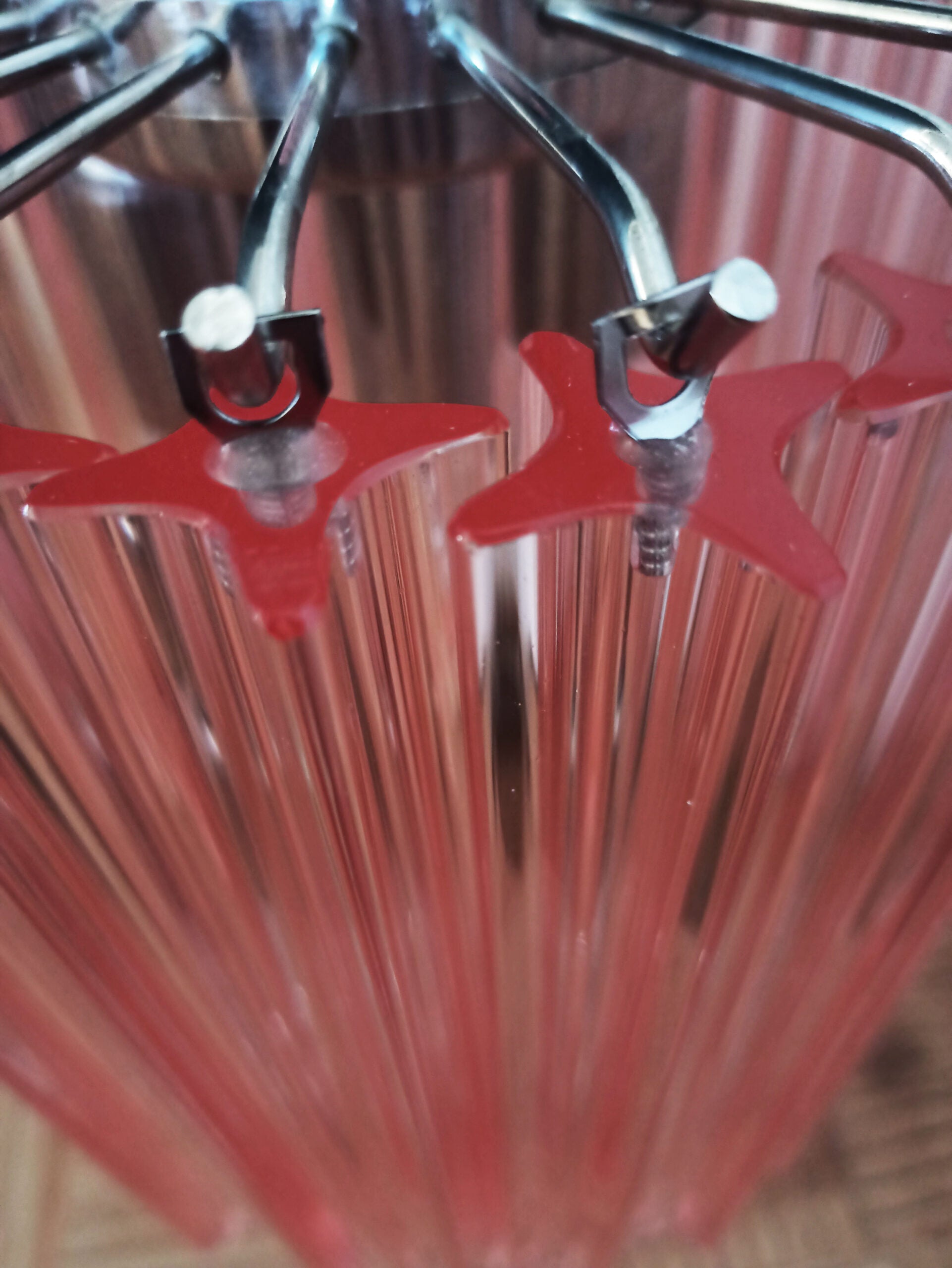 Murano Bordlampe – 24 Rosa Prismeglass – 2 stk – detalj 2 – Murano Classics