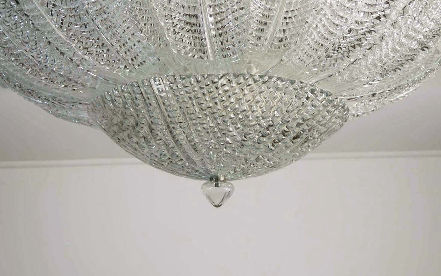 Murano Taklampe – 25 Klare Barovier – detalj 5 – Murano Classics
