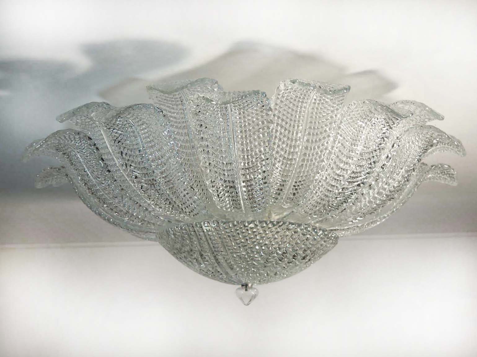Murano Taklampe – 25 Klare Barovier – detalj 6 – Murano Classics