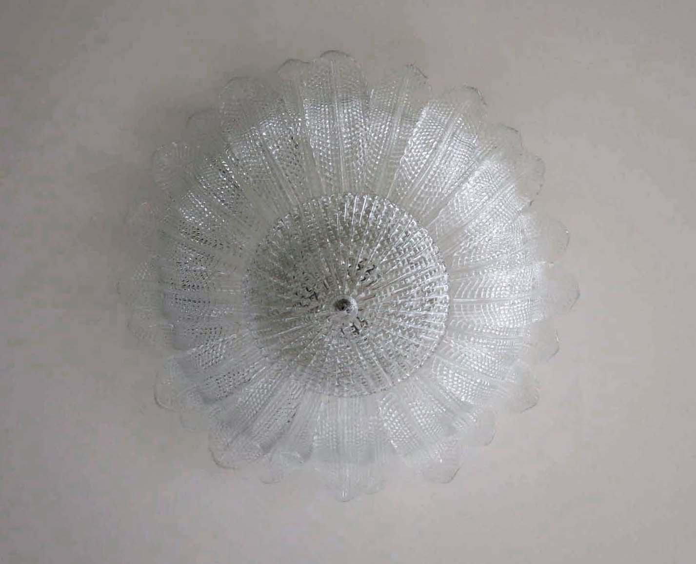 Murano Taklampe – 25 Klare Barovier – detalj 1 – Murano Classics