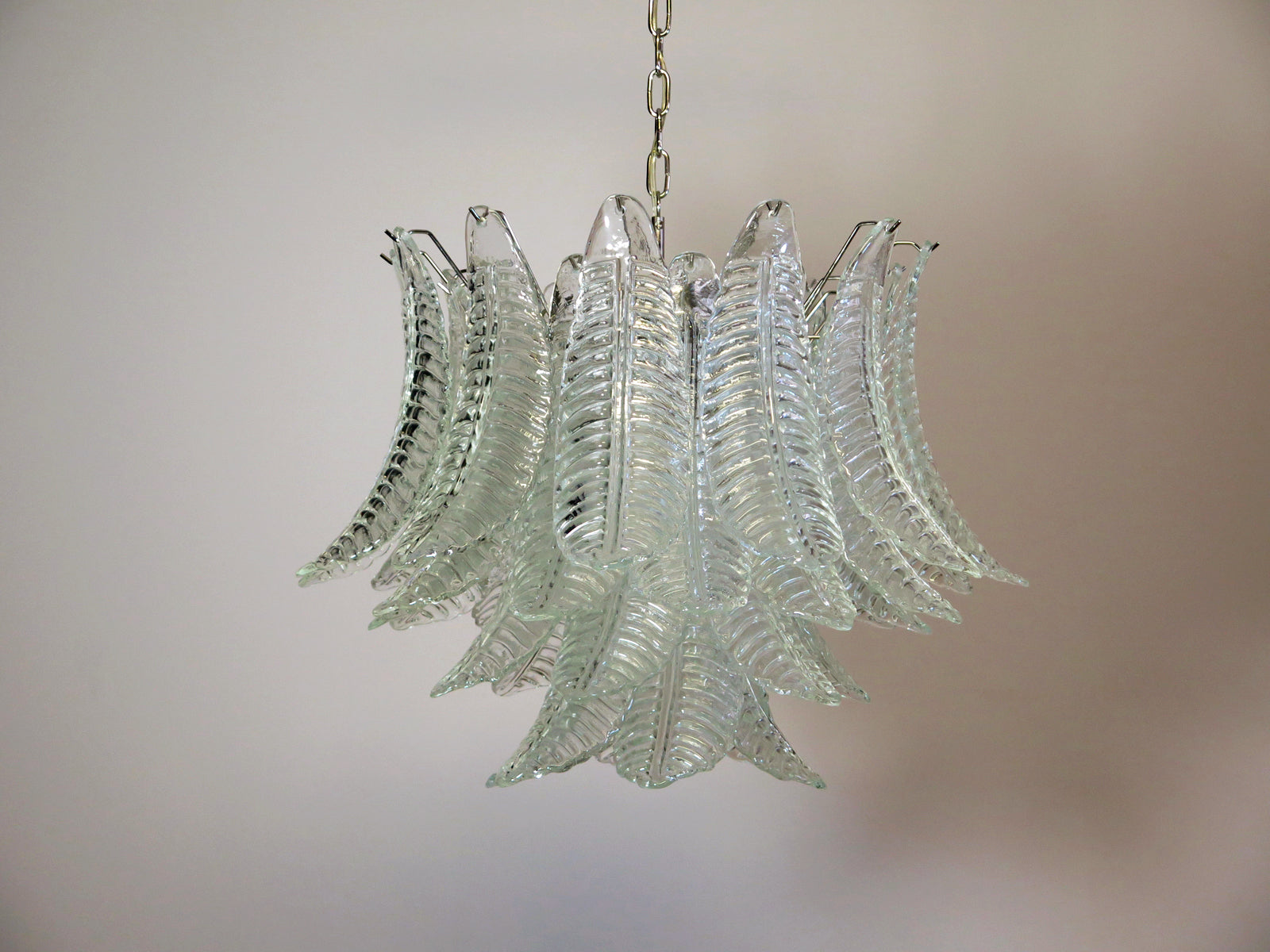 Murano Lysekrone – 36 Klare Felciglass – detalj 9 – Murano Classics