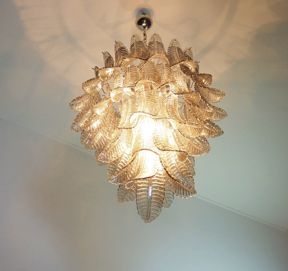 Murano Lysekrone – 52 Røykfargede Felciglass – detalj 7 – Murano Classics