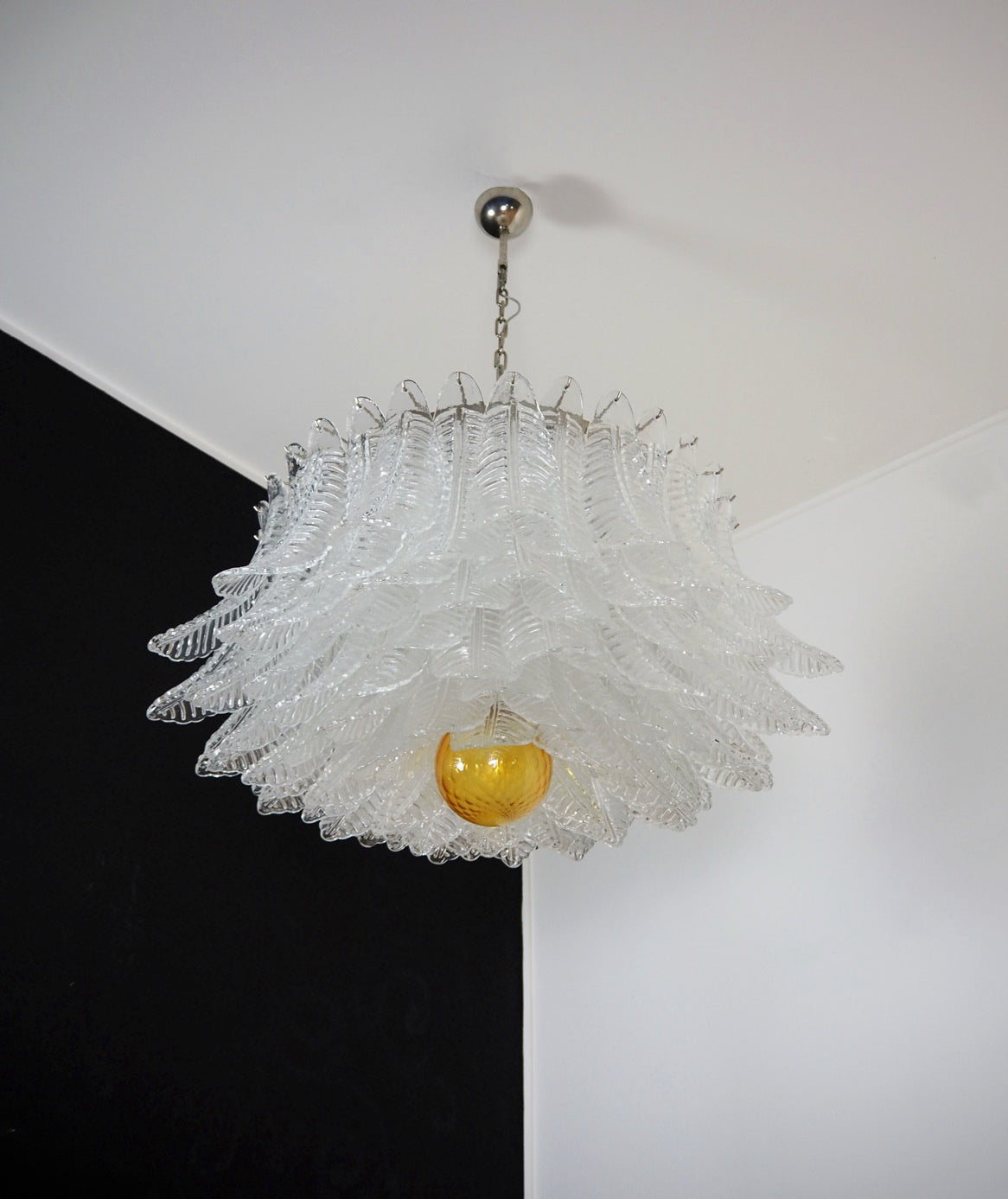 Murano Lysekrone – 100 Klare Felciglass – detalj 10 – Murano Classics