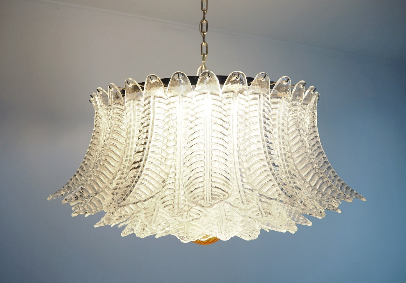 Murano Lysekrone – 100 Klare Felciglass – detalj 8 – Murano Classics