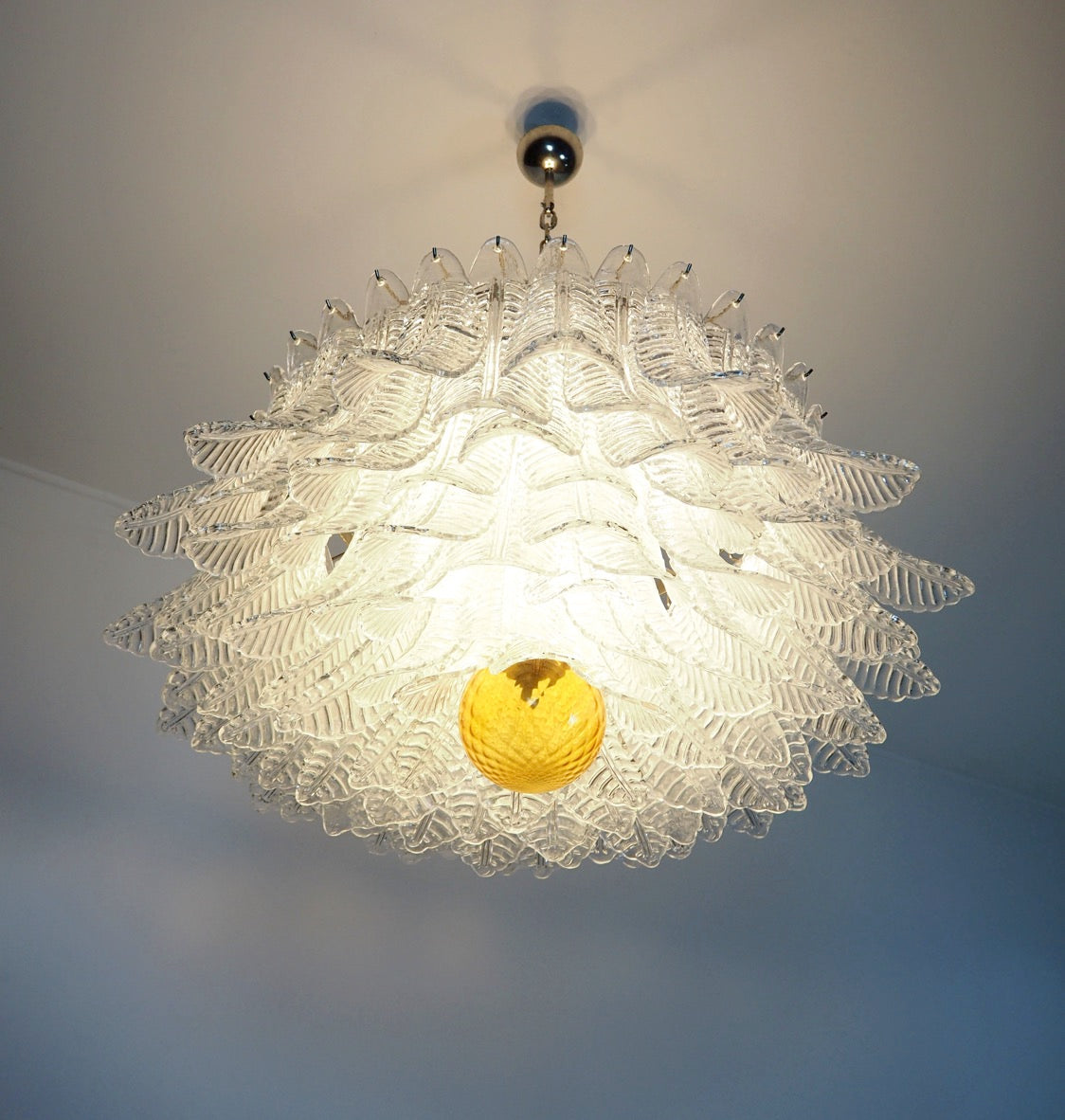 Murano Lysekrone – 100 Klare Felciglass – detalj 7 – Murano Classics