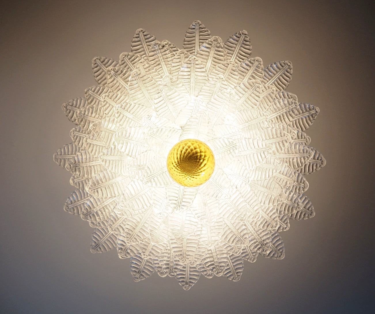 Murano Lysekrone – 100 Klare Felciglass – detalj 4 – Murano Classics