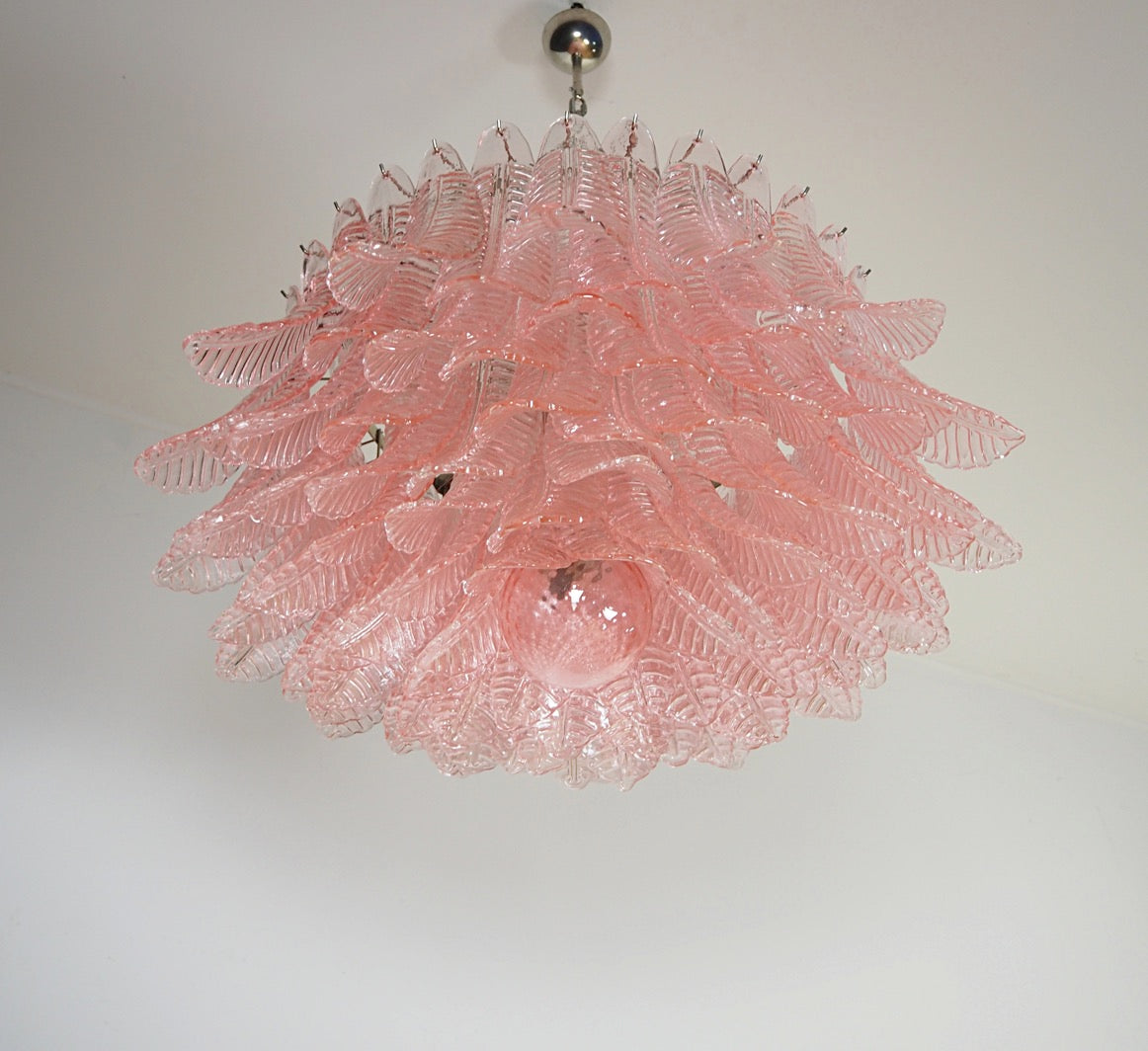 Murano Lysekrone – 100 Rosa Felciglass – detalj 10 – Murano Classics