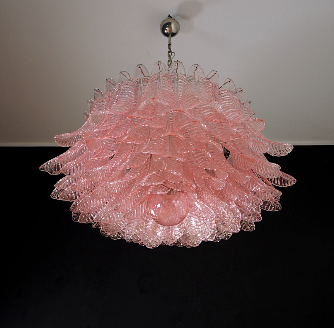 Murano Lysekrone – 100 Rosa Felciglass – detalj 9 – Murano Classics