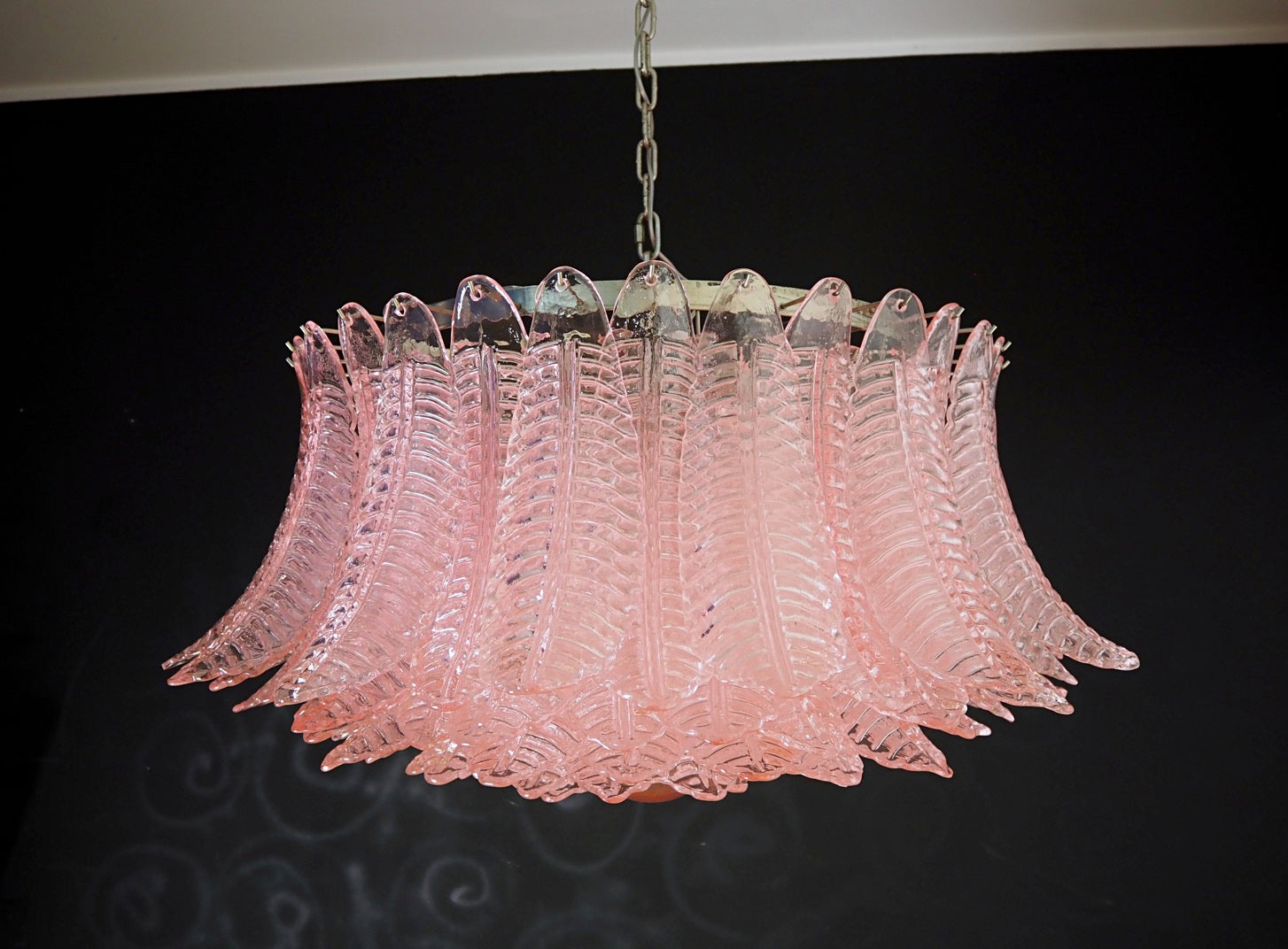 Murano Lysekrone – 100 Rosa Felciglass – detalj 8 – Murano Classics