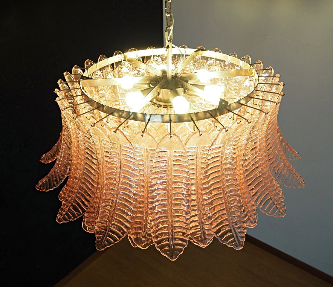 Murano Lysekrone – 100 Rosa Felciglass – detalj 6 – Murano Classics