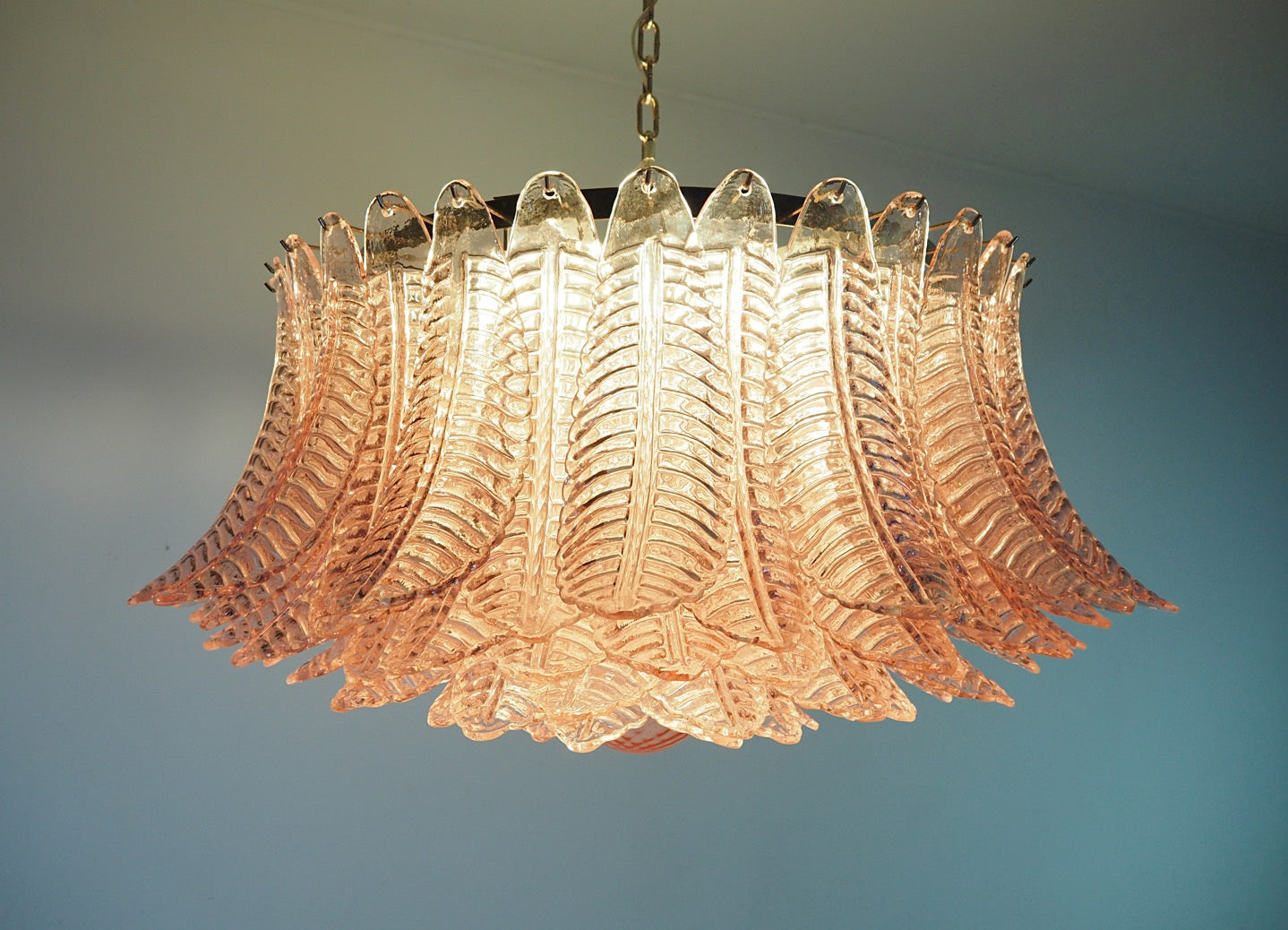Murano Lysekrone – 100 Rosa Felciglass – detalj 5 – Murano Classics