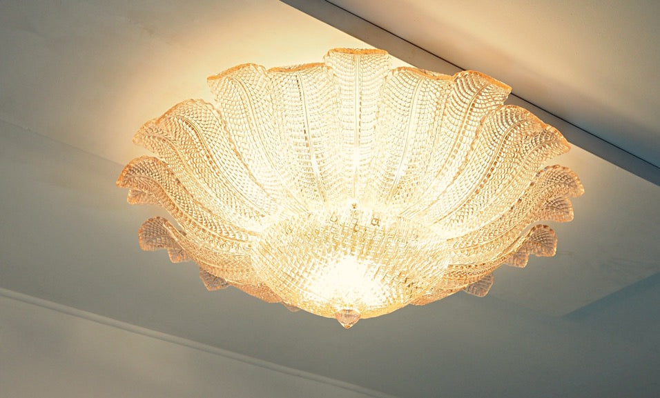 Murano Taklampe – 24 Rosa Barovier – detalj 6 – Murano Classics