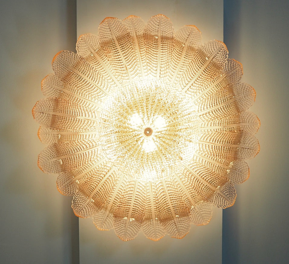 Murano Taklampe – 24 Rosa Barovier – detalj 5 – Murano Classics