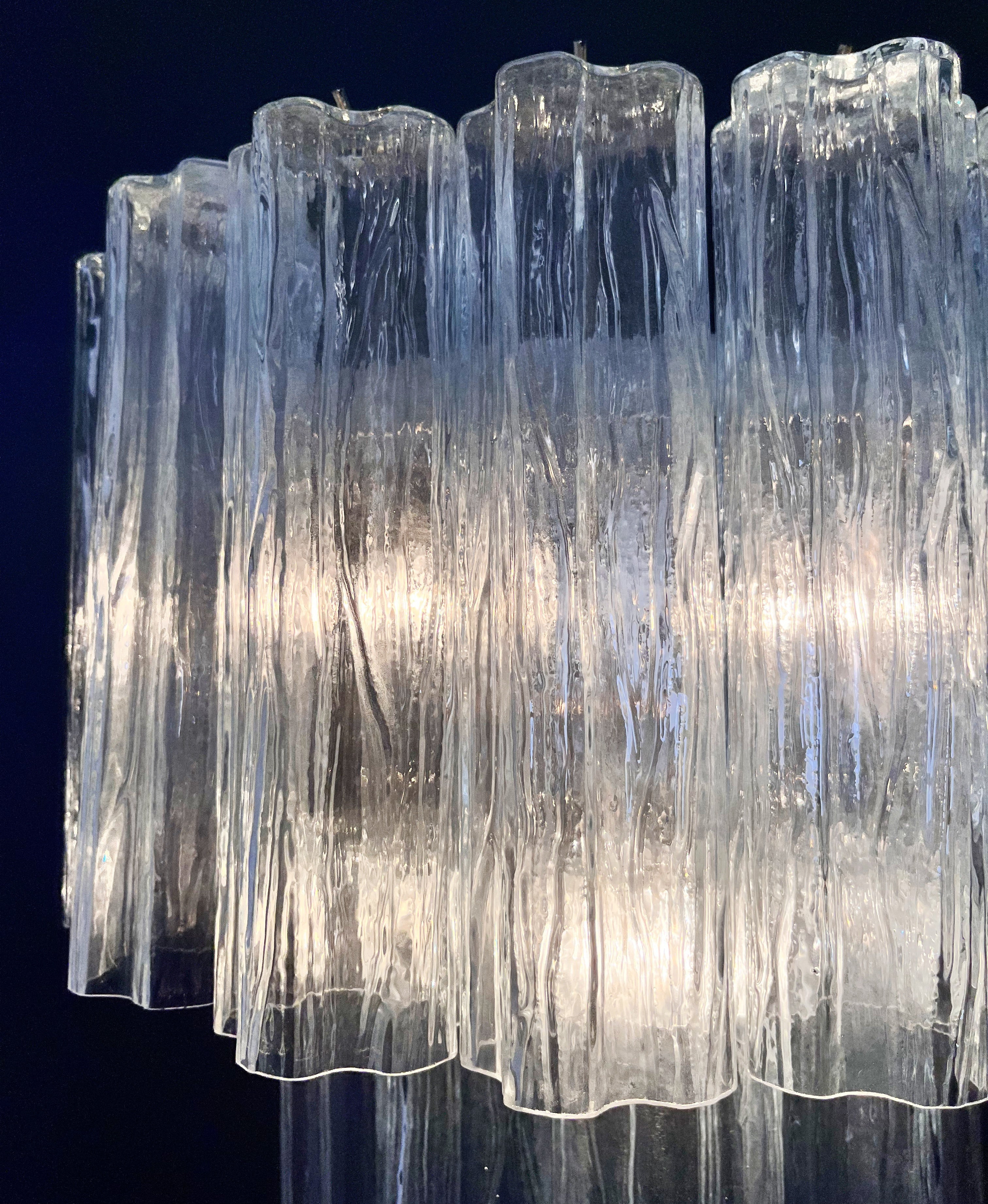 Murano Vegglampe – 13 Klare Glassrør – 2 stk – detalj 3 – Murano Classics