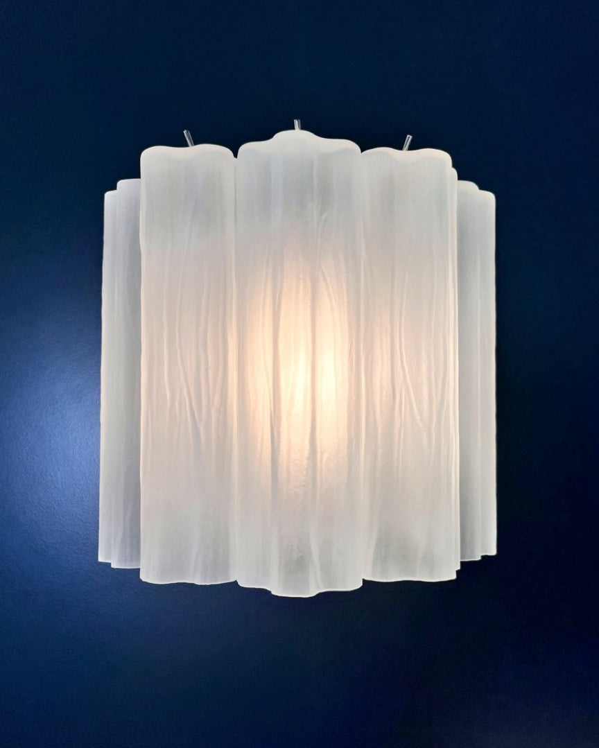 Murano Vegglampe – 5 Matte Glassrør – 2 stk – detalj 5 – Murano Classics