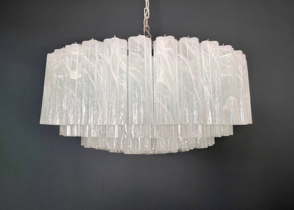 Murano Lysekrone | 101 Hvite Alabaster Rørglass