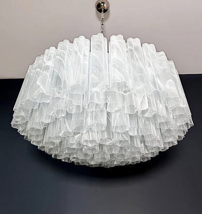 Murano Lysekrone | 101 Hvite Alabaster Rørglass