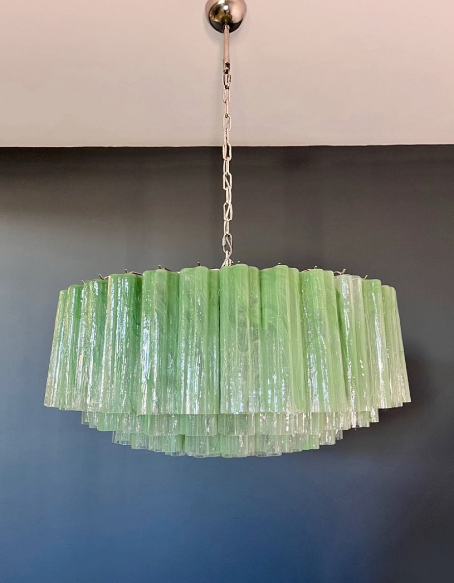 Murano Lysekrone | 101 Grønne Alabaster Rørglass