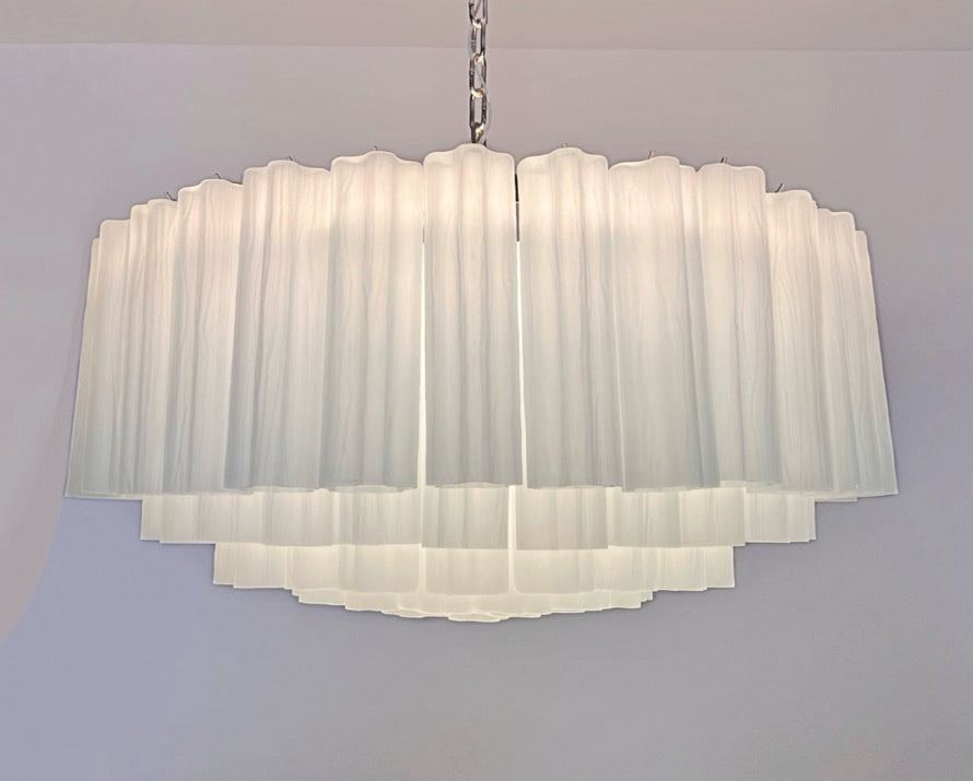 Murano Lysekrone – 101 Matte Glassrør – detalj 3 – Murano Classics