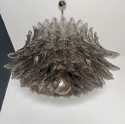 Murano Lysekrone | 100 Røykfargede Rosa Felciglass