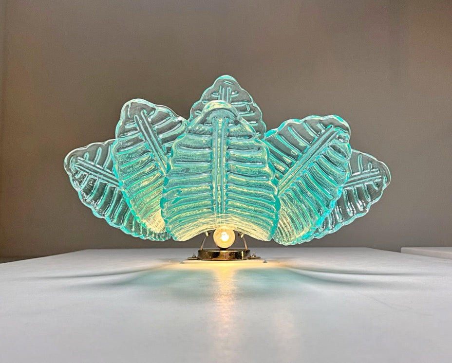 Murano Vegglampe – 6 Turkise Felciglass – 2 stk – detalj 1 – Murano Classics