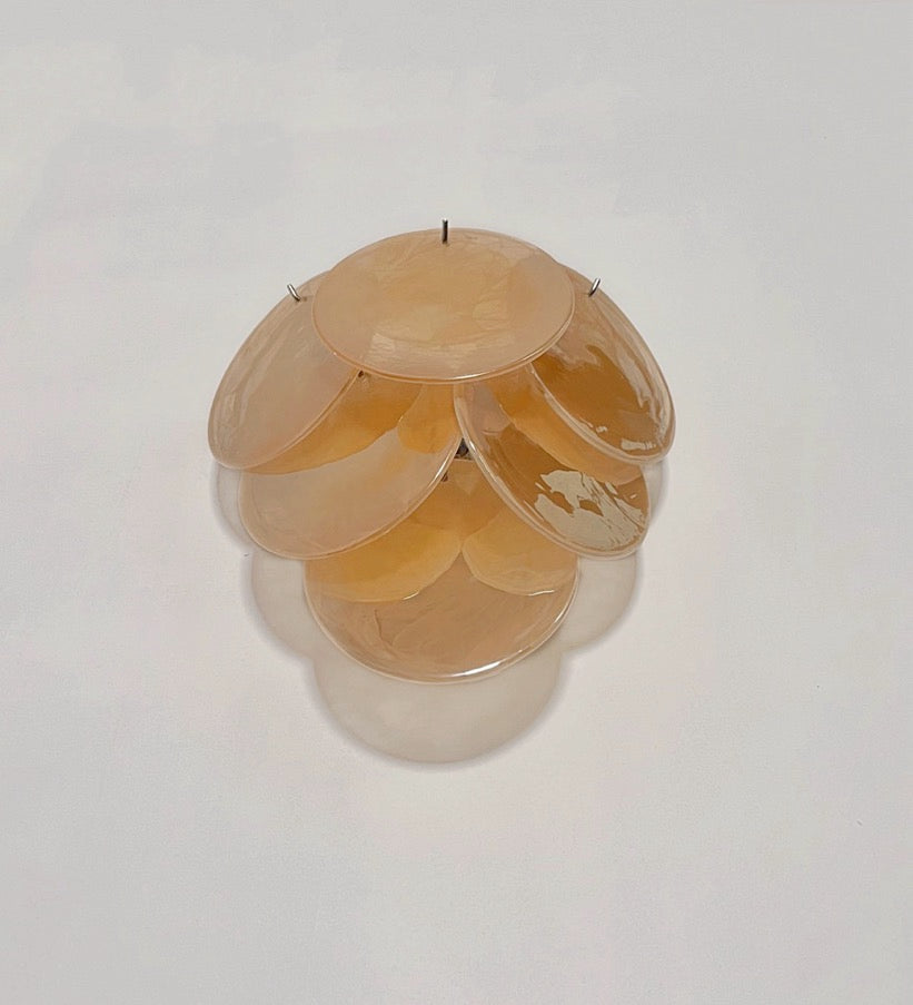Murano Vegglampe – 6 Alabaster Gull Diskglass – 2 stk – detalj 8 – Murano Classics