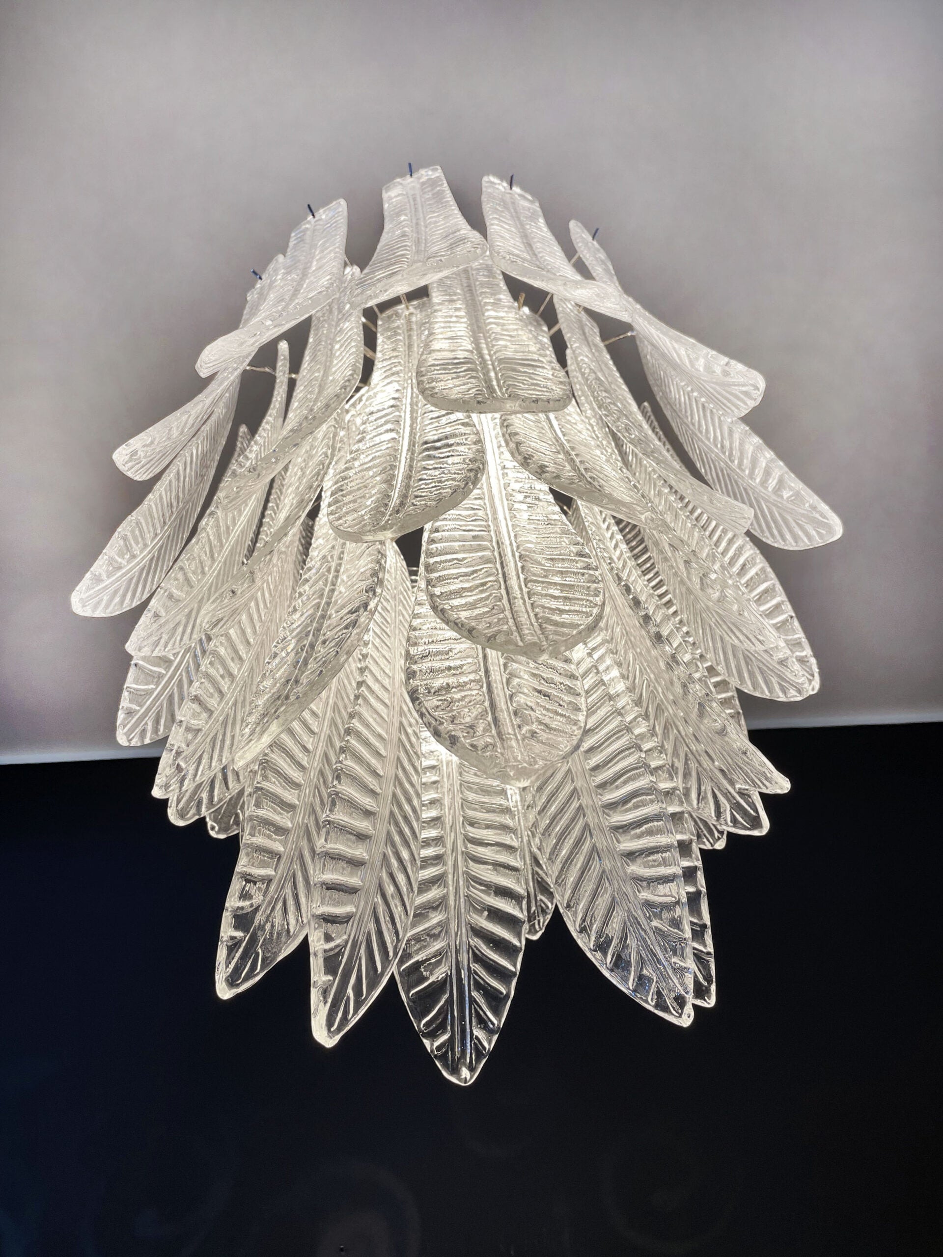 Murano Lysekrone – 41 Klare Felciglass – detalj 8 – Murano Classics