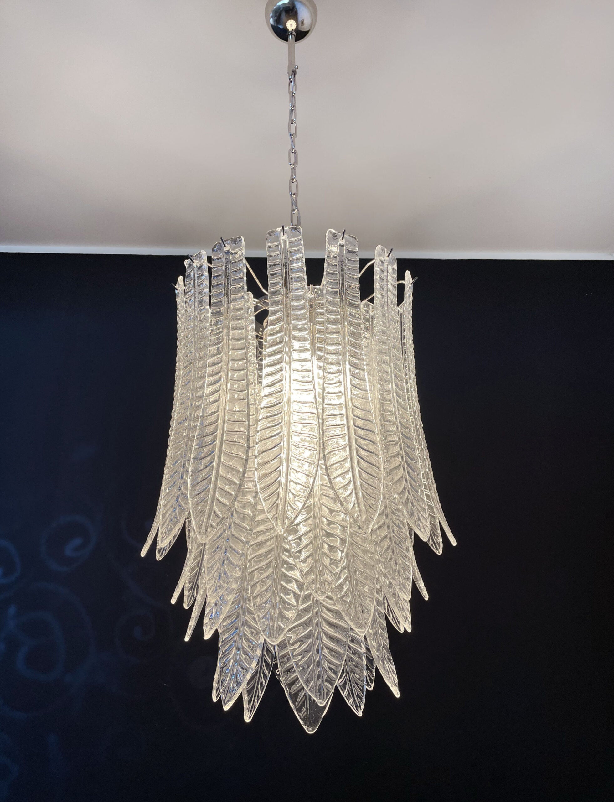 Murano Lysekrone | 41 Klare Felciglass