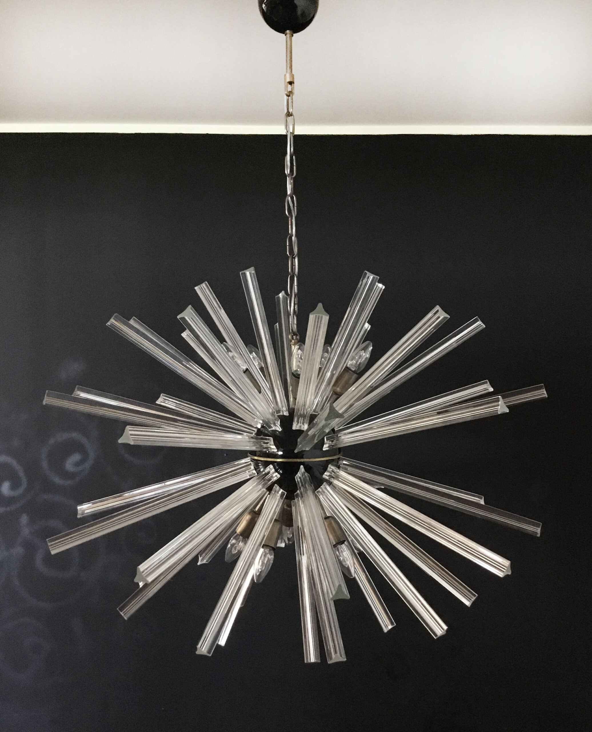 Murano Lysekrone – 50 Klare Sputnik – detalj 7 – Murano Classics
