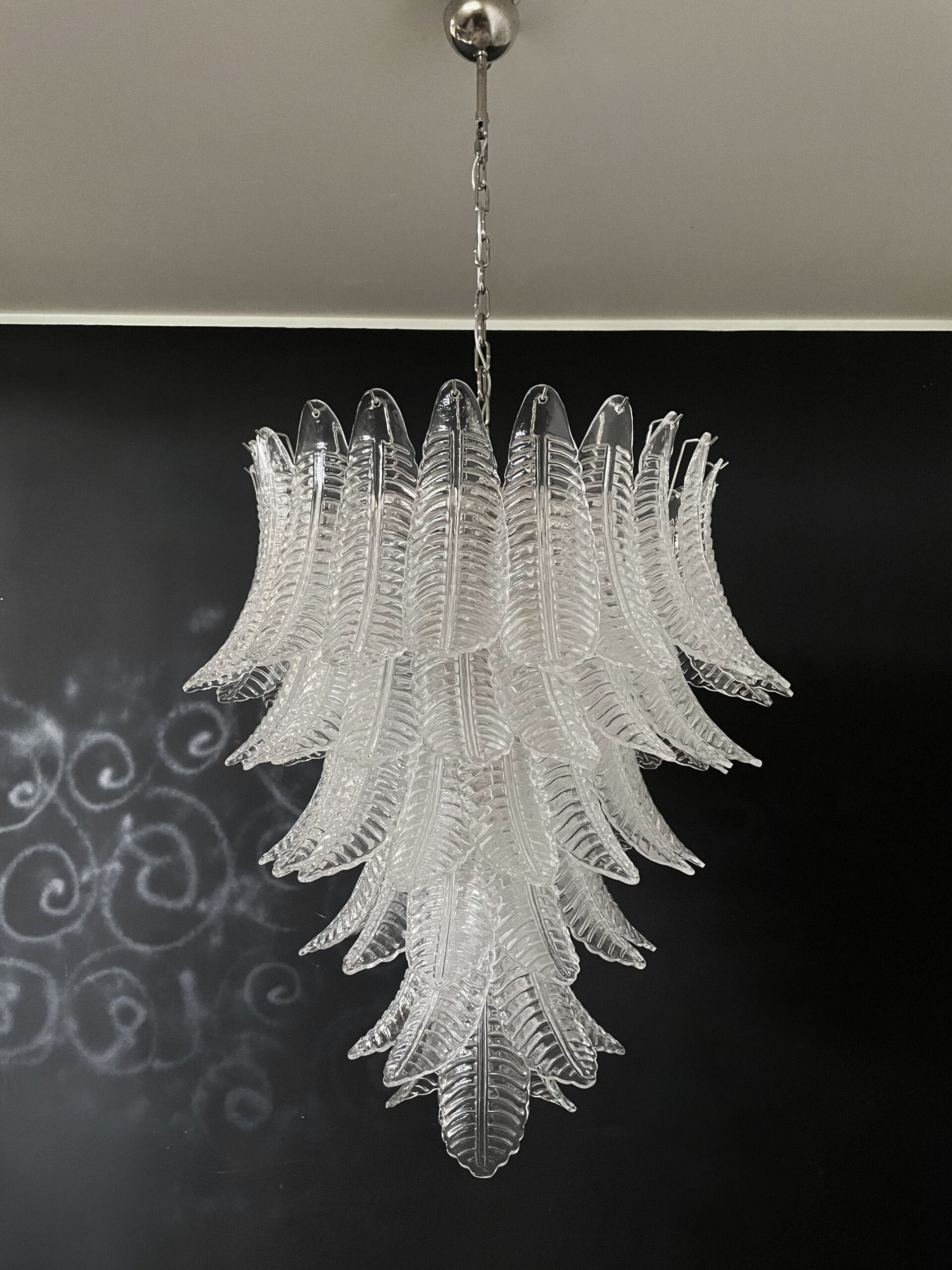 Murano Lysekrone – 75 Klare Felciglass – detalj 9 – Murano Classics