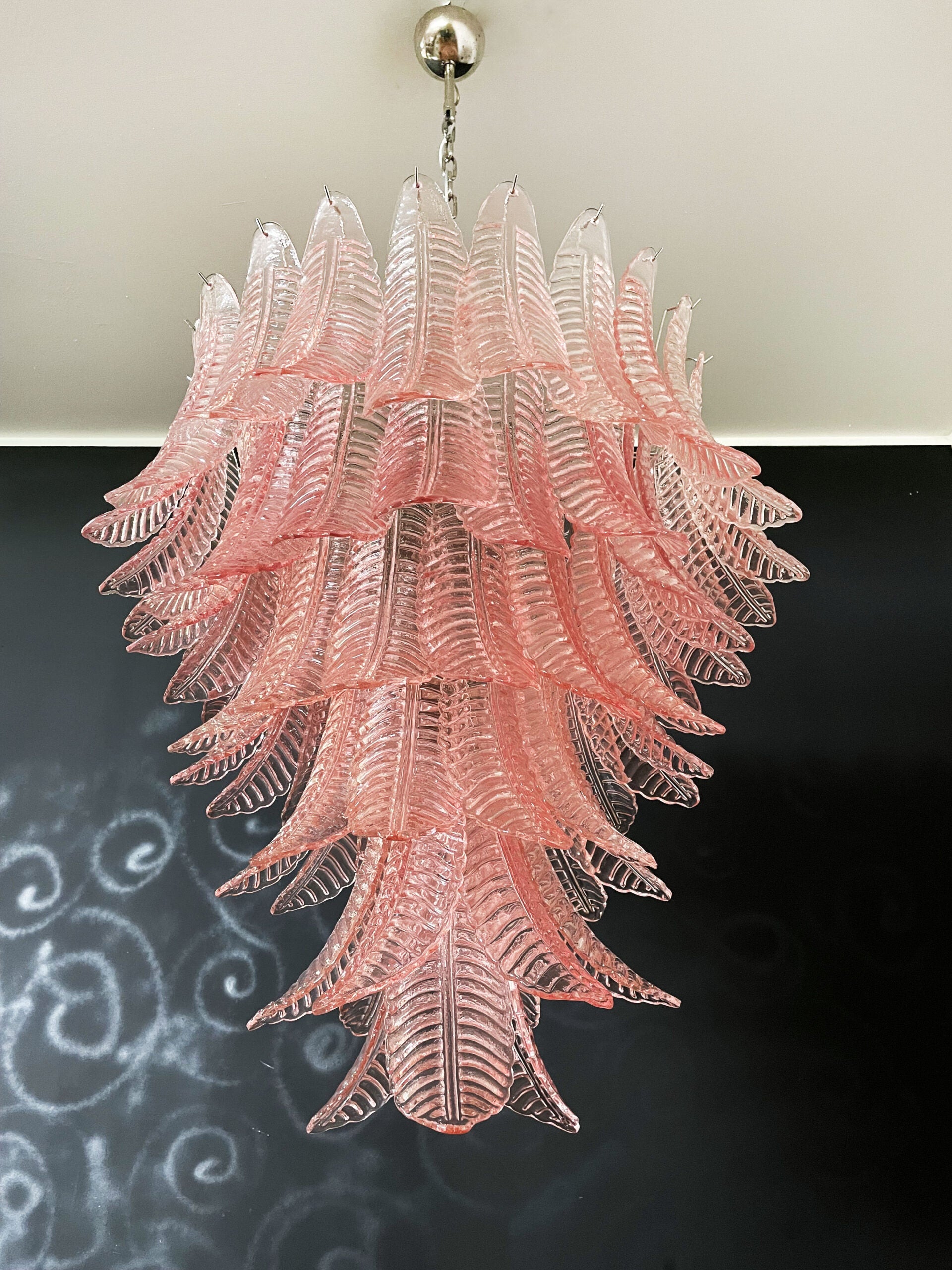 Murano Lysekrone – 75 Rosa Felciglass – detalj 11 – Murano Classics