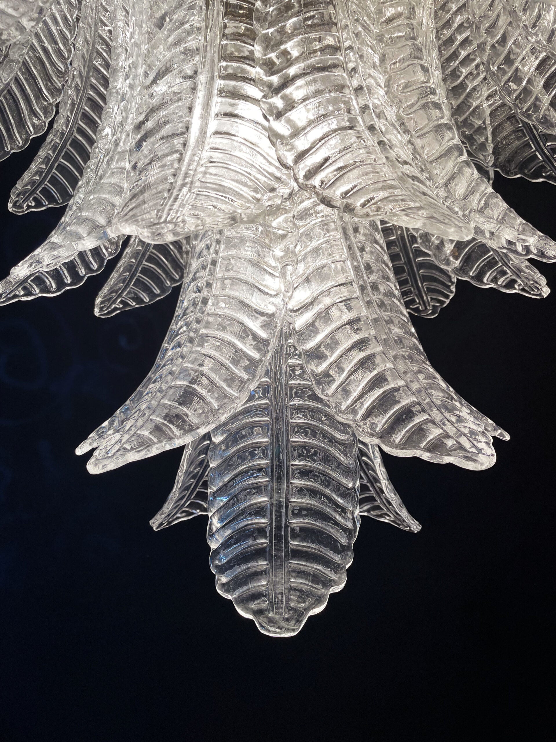 Murano Lysekrone – 75 Klare Felciglass – detalj 11 – Murano Classics