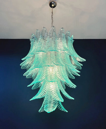 Murano Lysekrone | 52 Turkise Felciglass