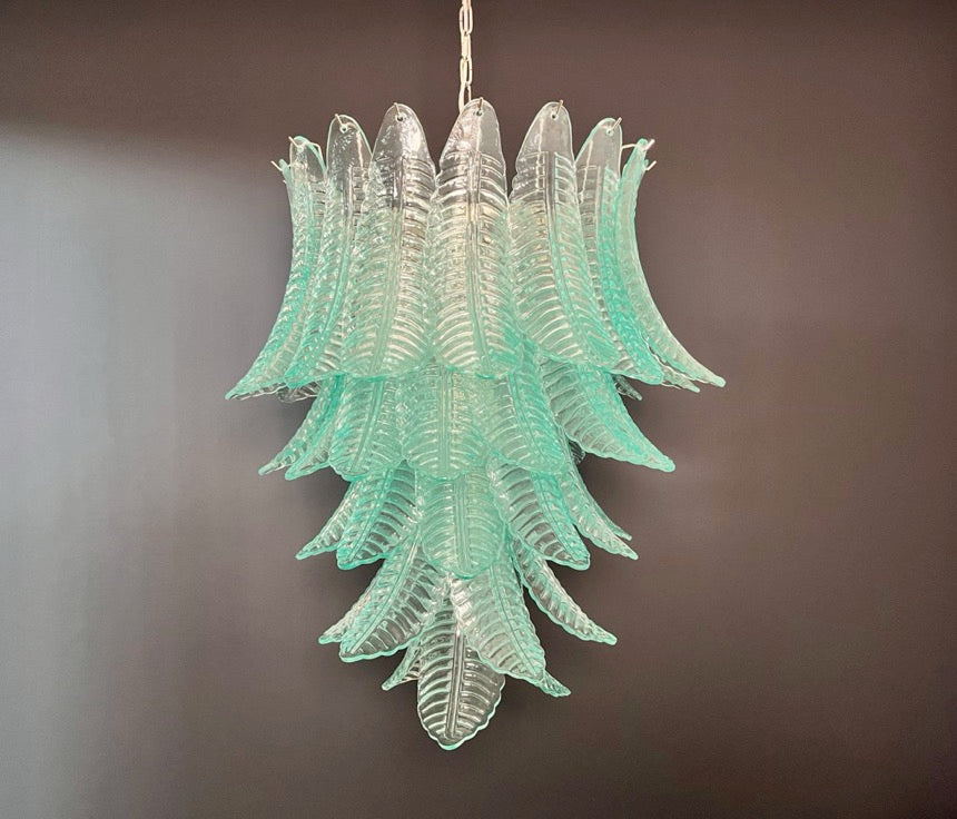 Murano Lysekrone | 52 Turkise Felciglass