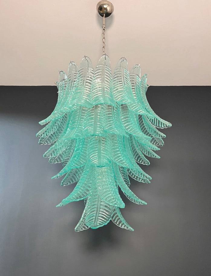 Murano Lysekrone | 52 Turkise Felciglass