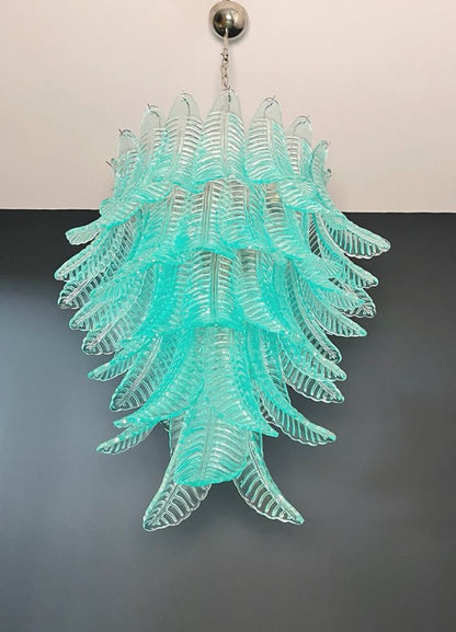 Murano Lysekrone | 52 Turkise Felciglass