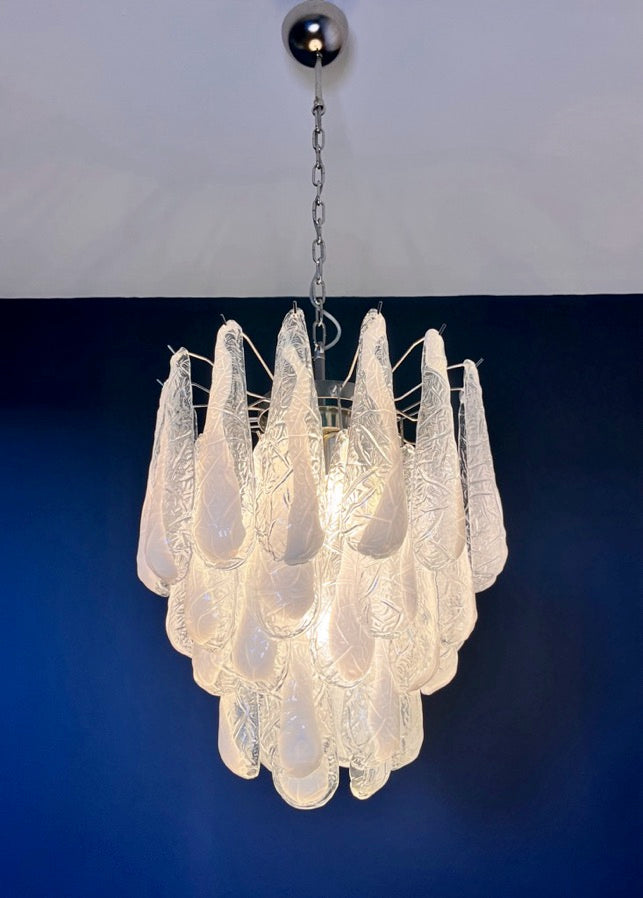 Murano Lysekrone – 41 Lattimo Dråpeglass – detalj 6 – Murano Classics