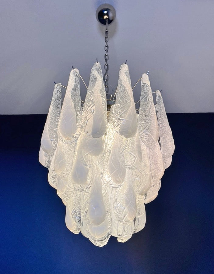 Murano Lysekrone – 41 Lattimo Dråpeglass – detalj 5 – Murano Classics