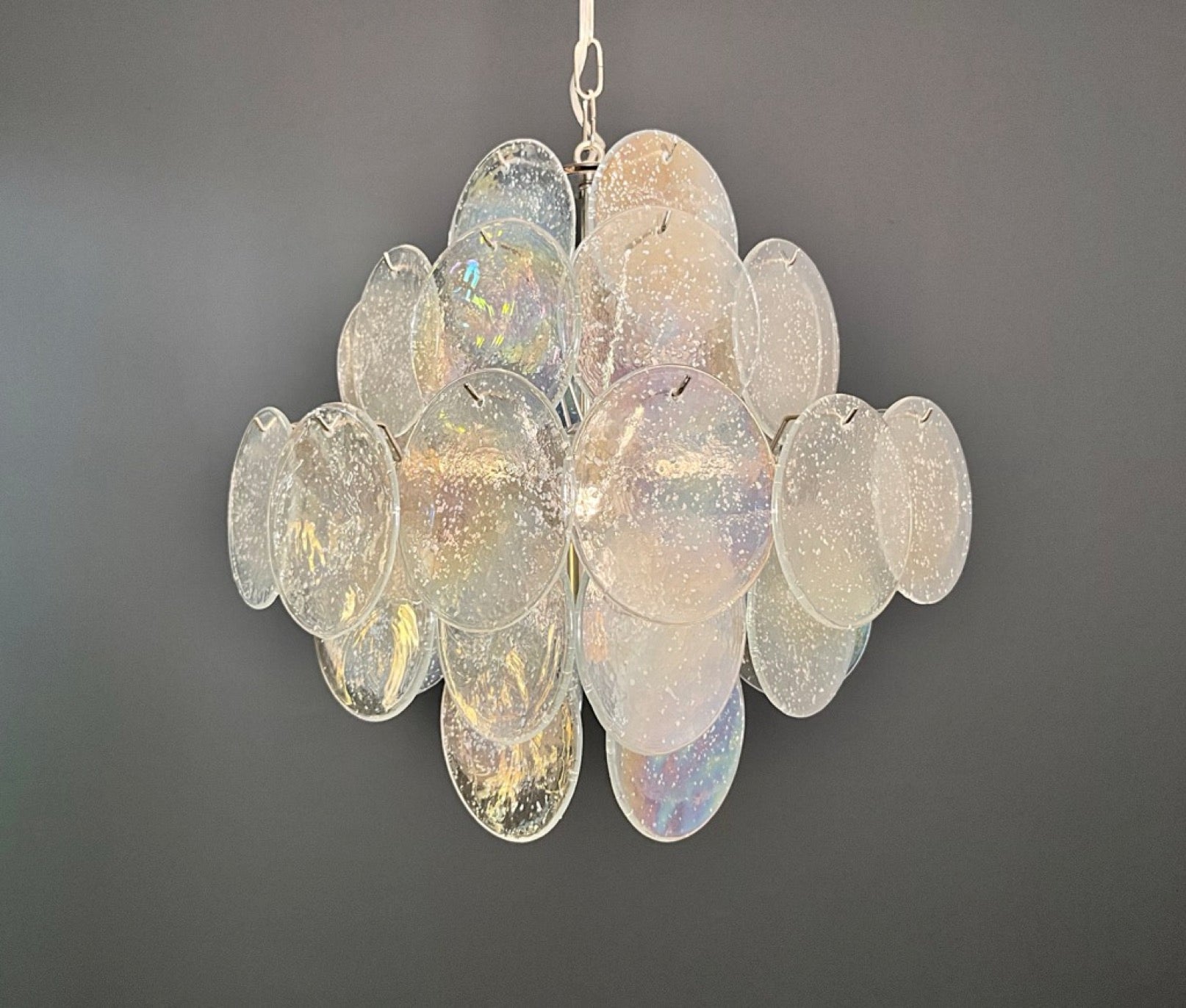 Murano Lysekrone | 36 Iris Diskglass