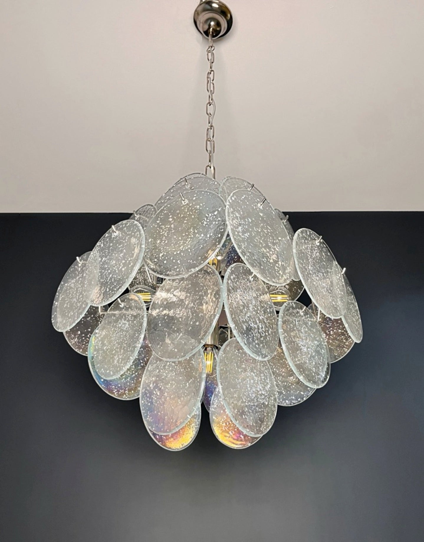 Murano Lysekrone | 36 Iris Diskglass