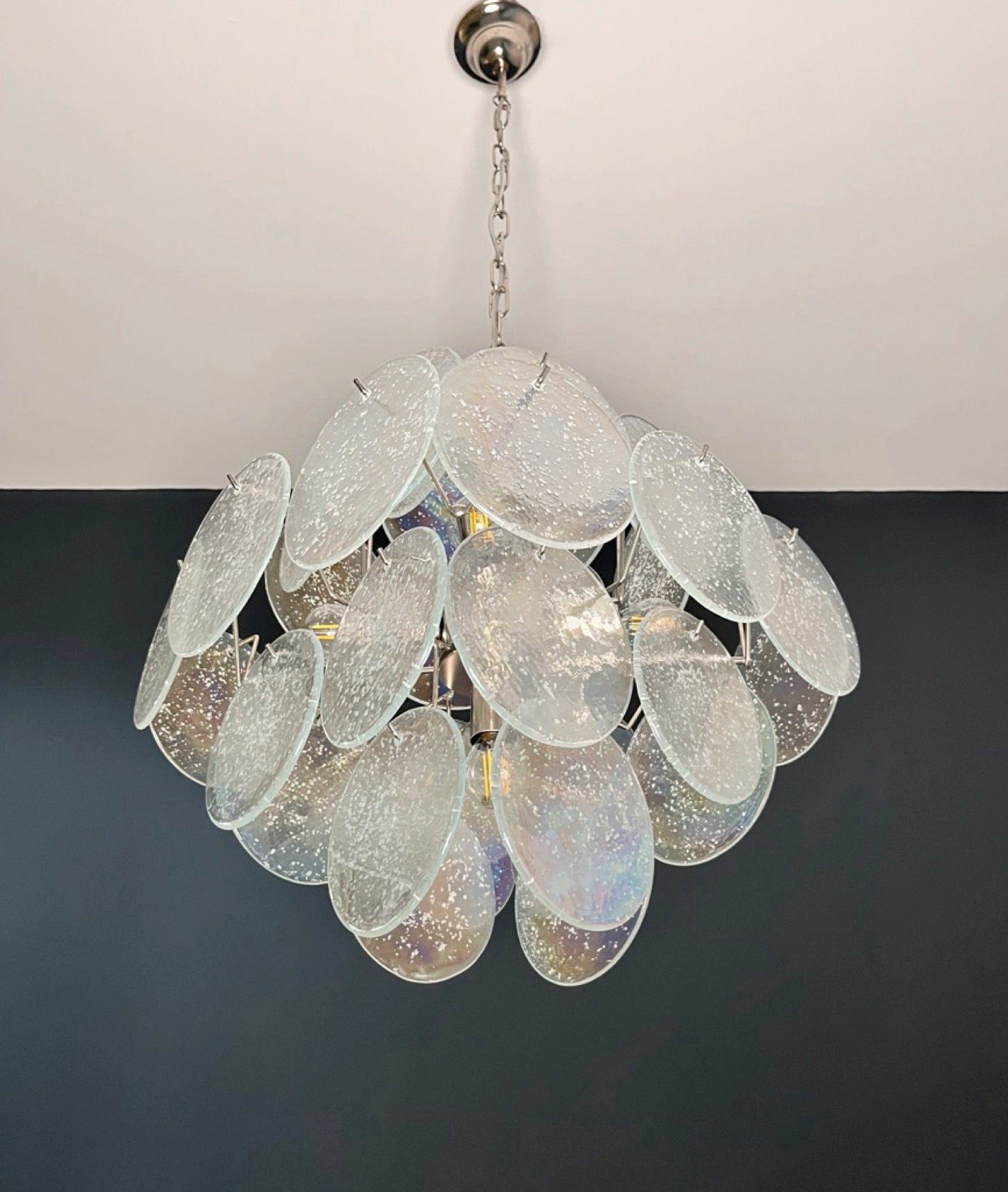 Murano Lysekrone | 36 Iris Diskglass