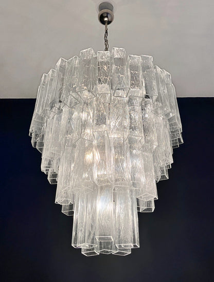 Murano Lysekrone | 80 Klare Rørglass