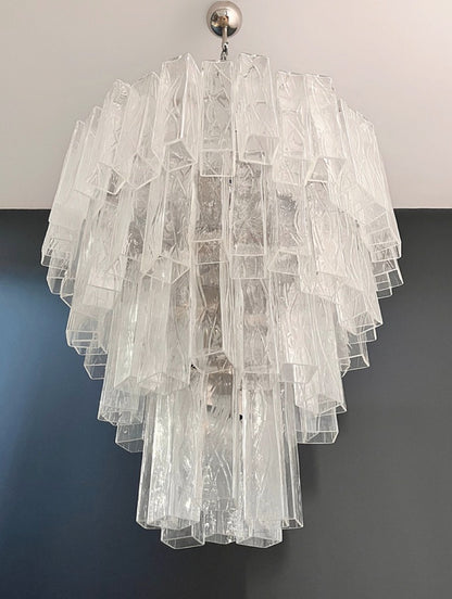 Murano Lysekrone | 80 Klare Rørglass