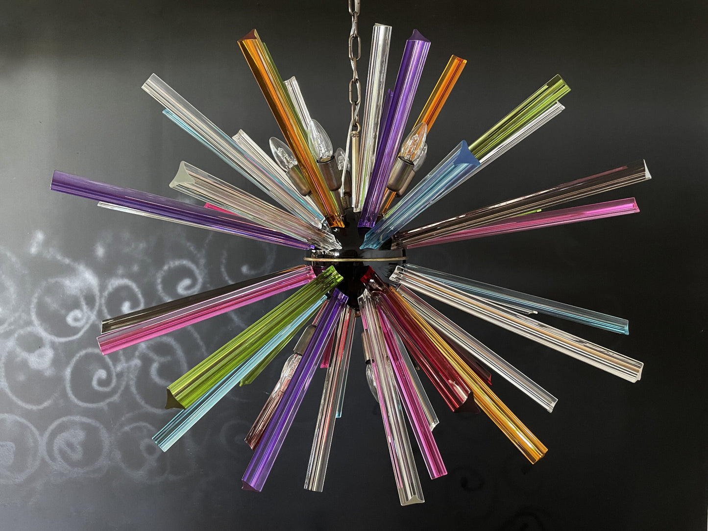 Murano Lysekrone | 50 Multifarge Sputnik