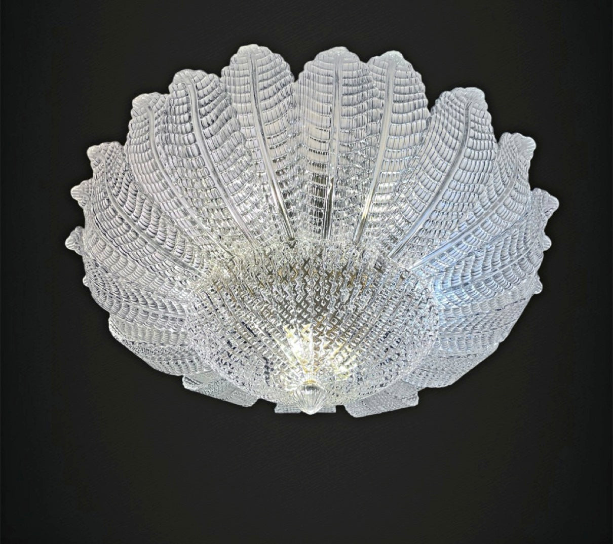Rare Flower Ceiling Lamp – Murano Art Glass